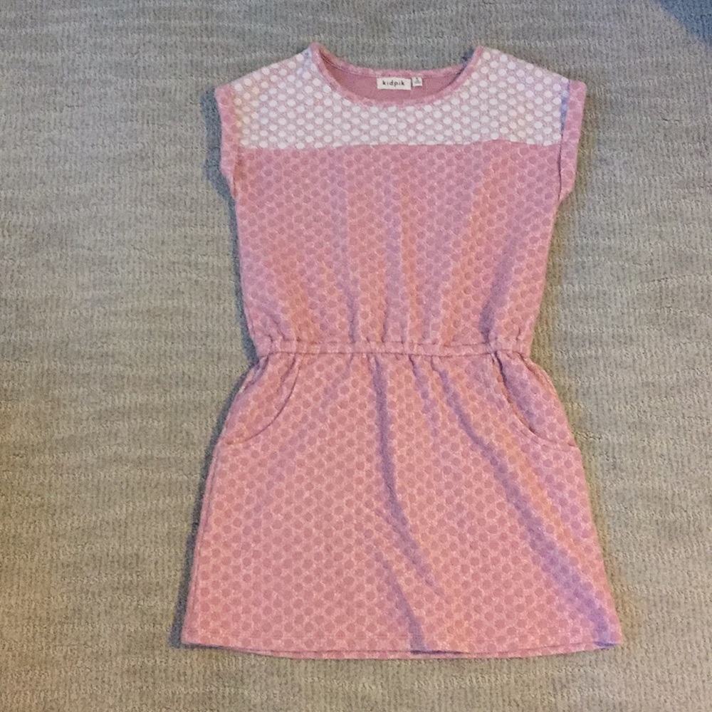 White and Pink Spotted Dress